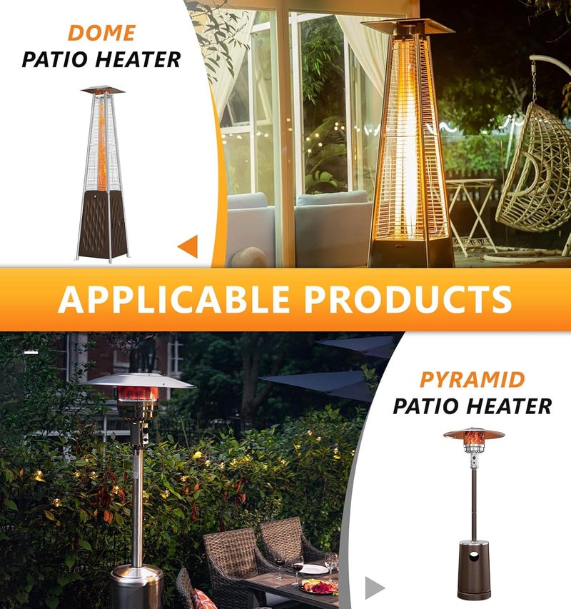 NUPICK Patio Heater Thermocouple Sensor, thermocouple replacement with M8 Connection Nuts, M6 x 0.75 Thermocouple Head Thread, 16.2" Length Wire and 0.25'' Flat Terminal for Outdoor Patio Heater - Image 5